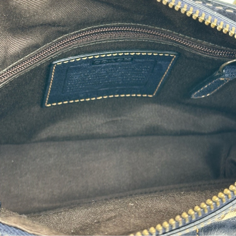 Coach Limited Edition Signature Suede and Leather Shoulder Bag. SOLD SOLD. - Picture 9 of 10